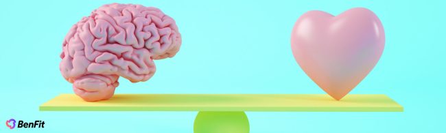 Brain training icons showing meditation, learning, puzzles, movement, social contact, and healthy food