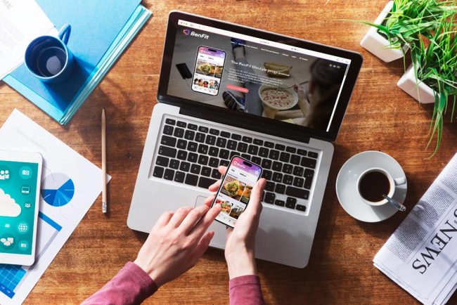 BenFit coaching software Interface zeigt Ernährungsplan-Erstellung für Fitnessstudio-Kunden