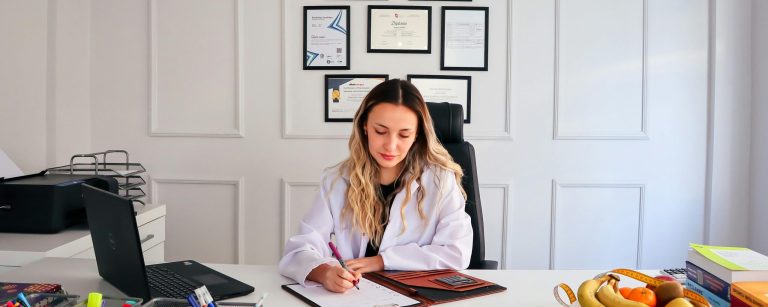 Selbständige Ernährungsberaterin