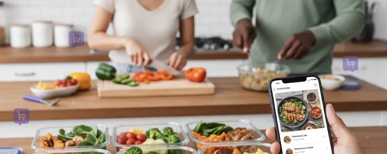 Meal Prep leicht gemacht: Apps für Ernährungsplanung und gesunde Mahlzeiten. Sparen Sie Zeit, essen Sie gesünder und erreichen Sie Ihre Fitnessziele mit strukturierter Wochenplanung.